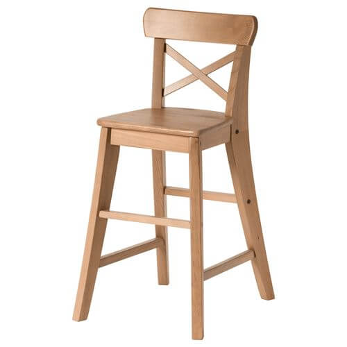 Детский стул Ikea Ingolf, коричневый стул ikea ronninge зеленый