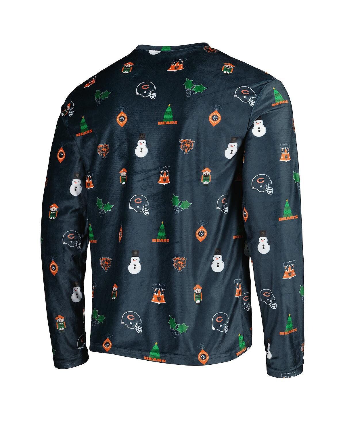 

Мужская темно-синяя футболка с длинным рукавом chicago bears ugly sweater FOCO, синий
