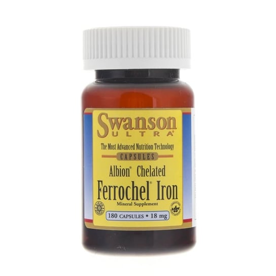Swanson, Хелат железа Альбион 18 мг, 180 капсул