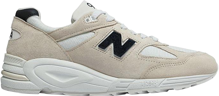 Кроссовки New Balance 990v2 Made in USA 'Beige Black', белый - фото