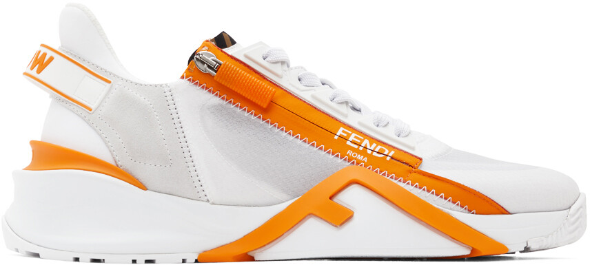 

Белые кроссовки Fendi Flow