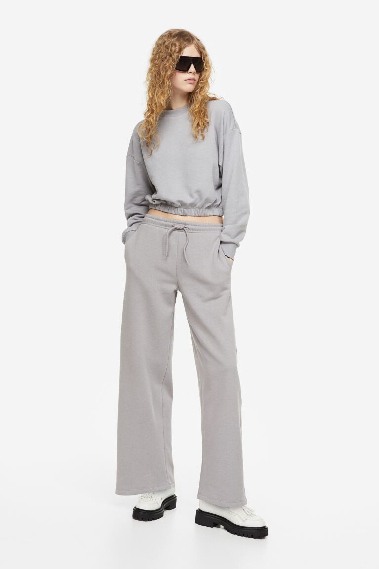 

Джоггеры прямого кроя H&M, светло-серый