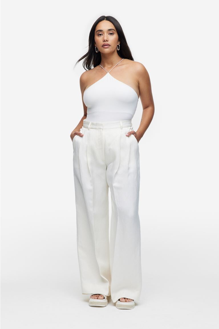 

Боди-стринги из джерси H&M, белый