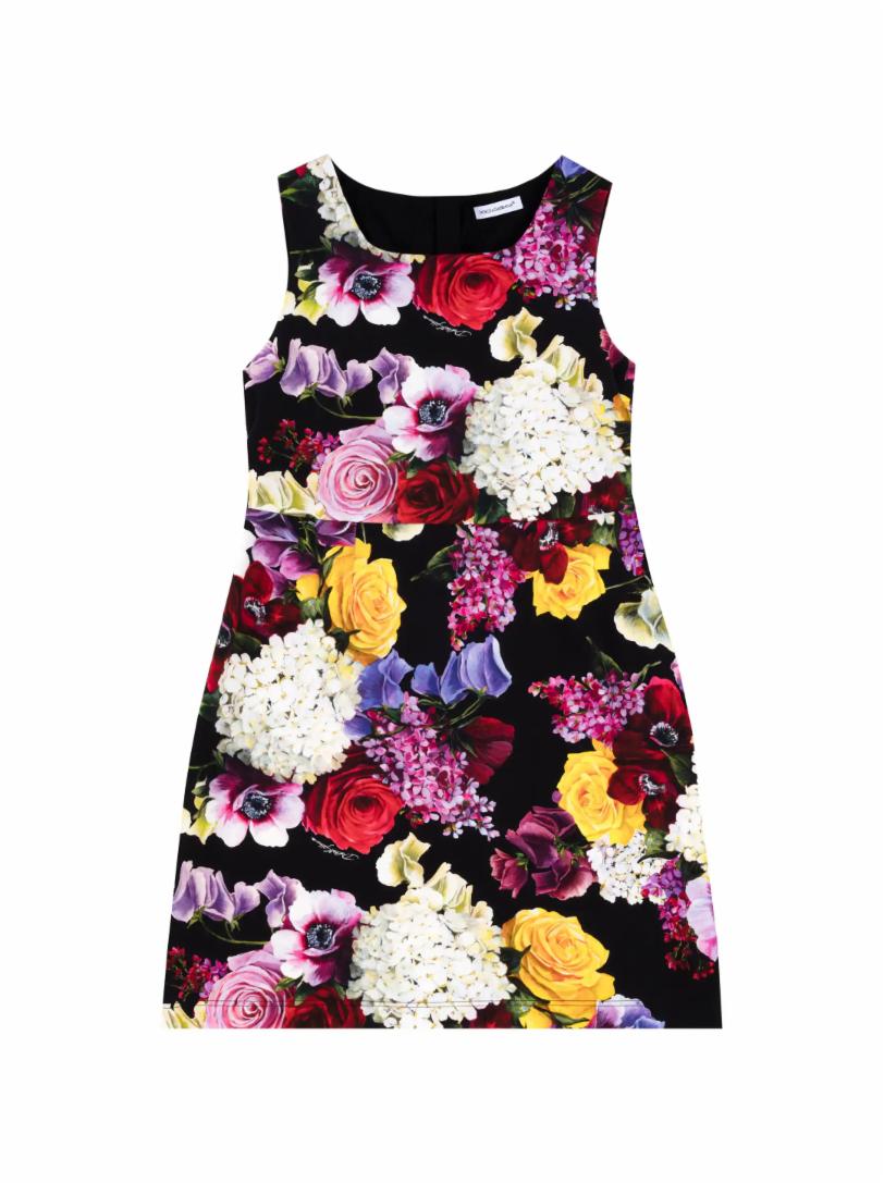 Платье с цветочным принтом Dolce&Gabbana