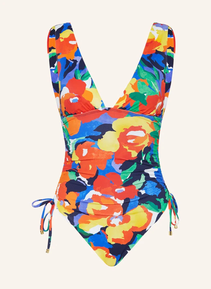 

Купальник bold абстрактный цветочный Lauren Ralph Lauren, синий