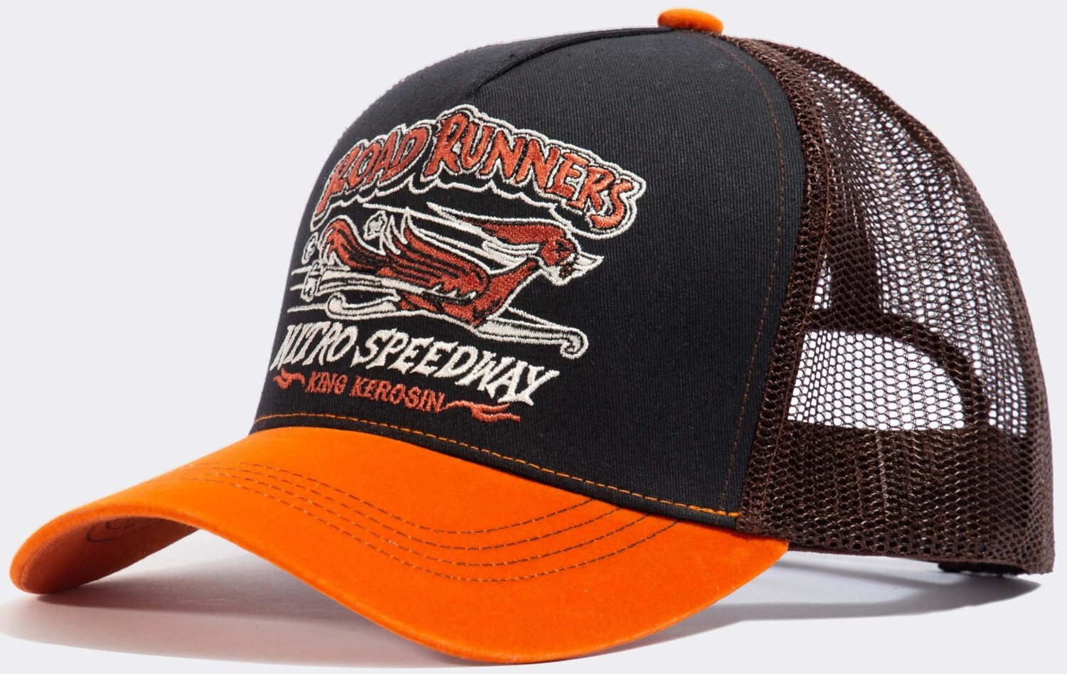 

Кепка King Kerosin Road Runners Trucker, черный/оранжевый