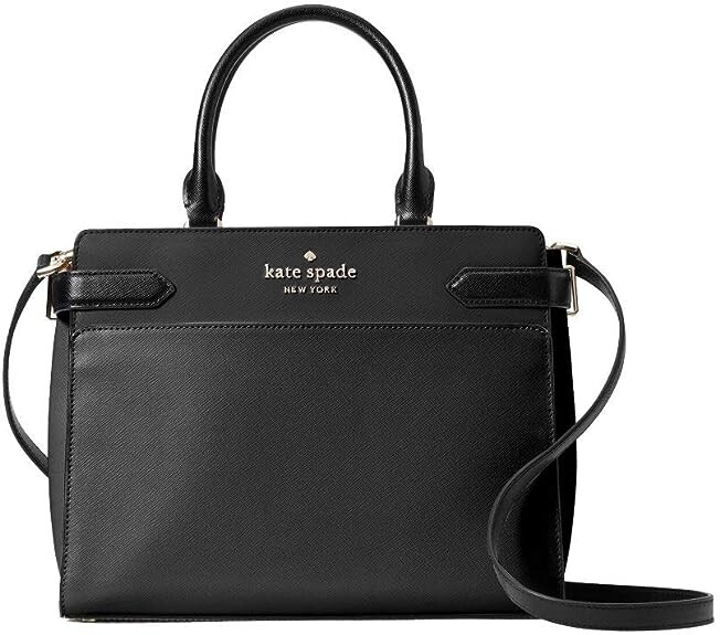 

Кошелек-саквояж Kate Spade New York Staci среднего размера из сафьяновой кожи, черный