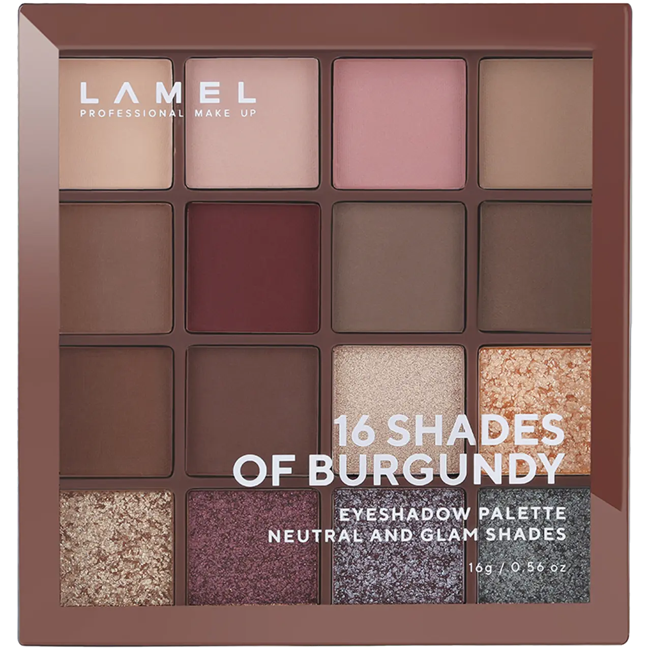 

Lamel Shades of Burgundy палетка теней для век, 16 г