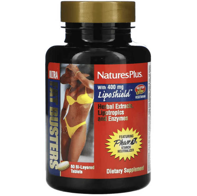 Жиросжигатель NaturesPlus Ultra Fat Busters, 60 таблеток naturesplus ultra hair для мужчин и женщин 60 таблеток