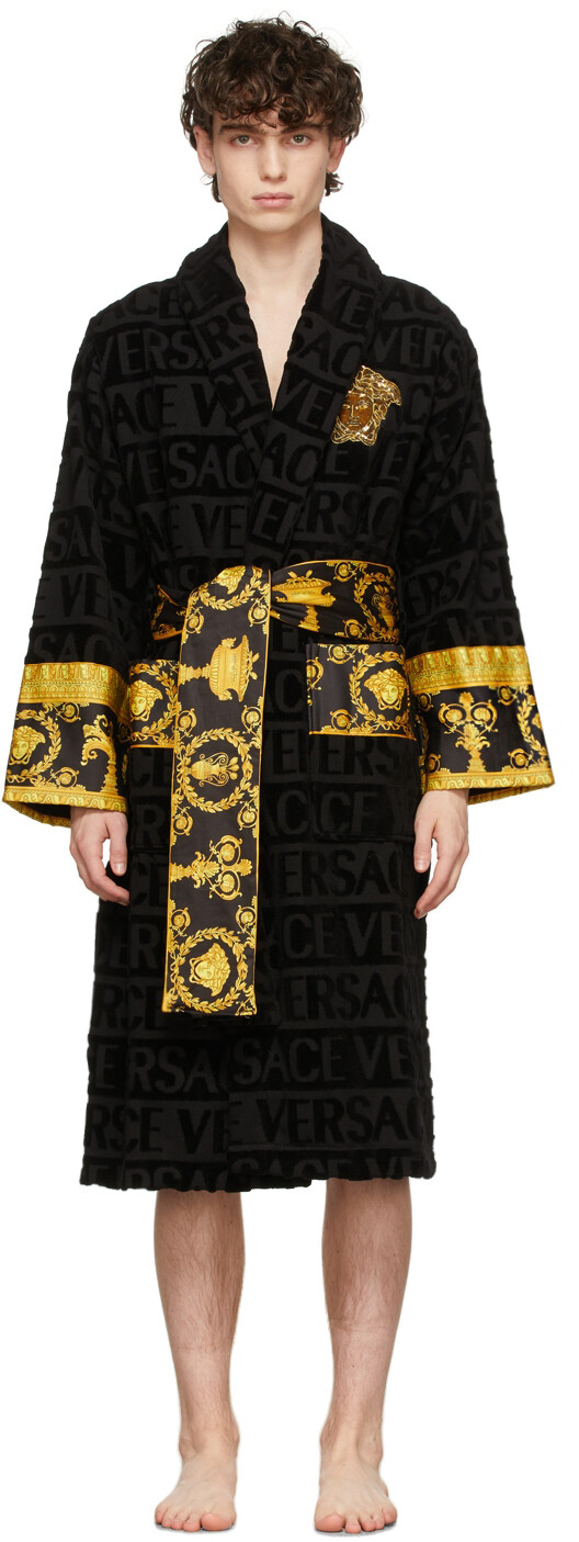 

Черная мантия Логомании Versace