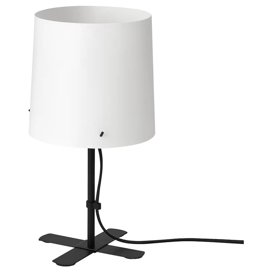Настольная лампа Ikea Barlast, черный/белый