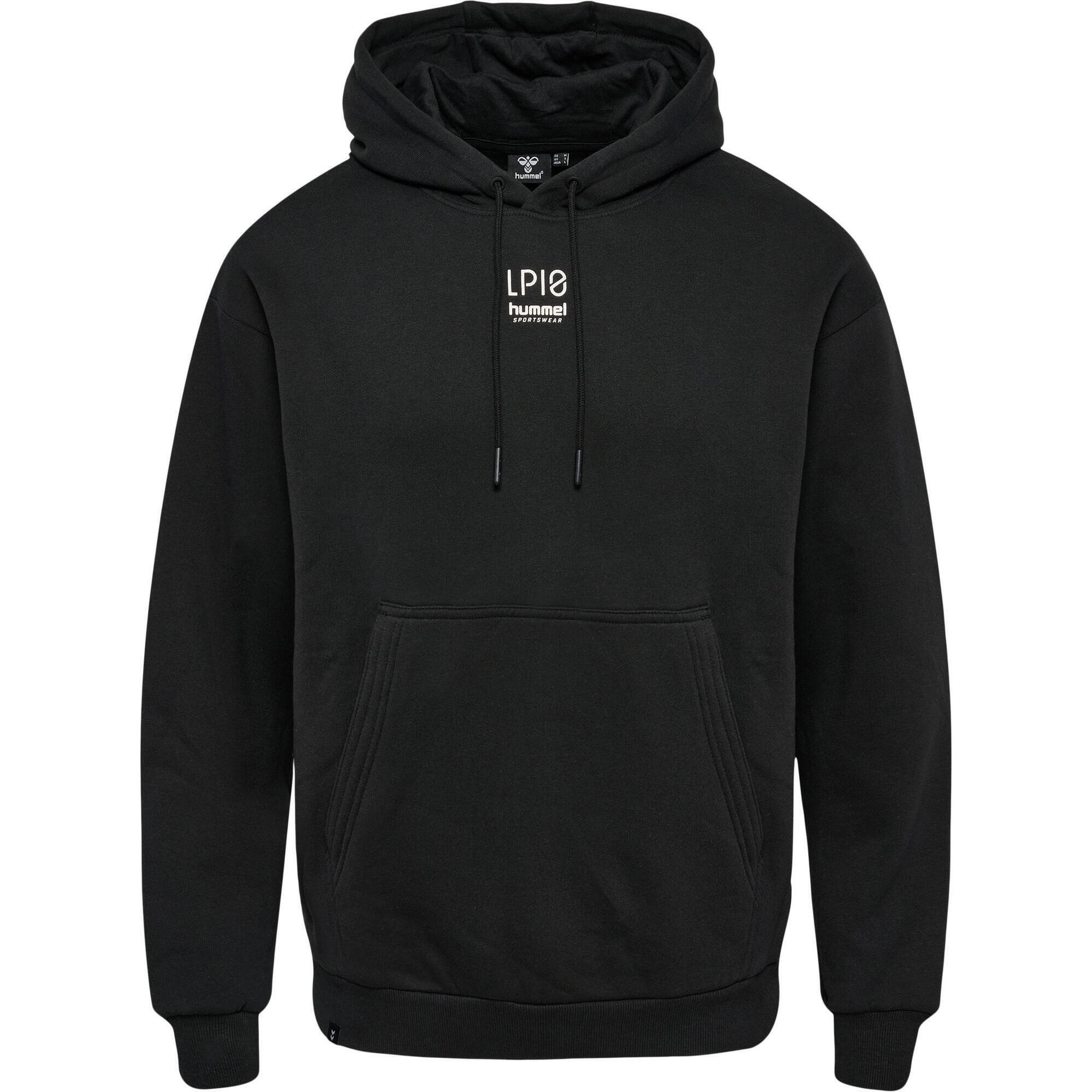 Hmlp10 Boxy Sweat Hoodie Мужские толстовки HUMMEL, черный - фото