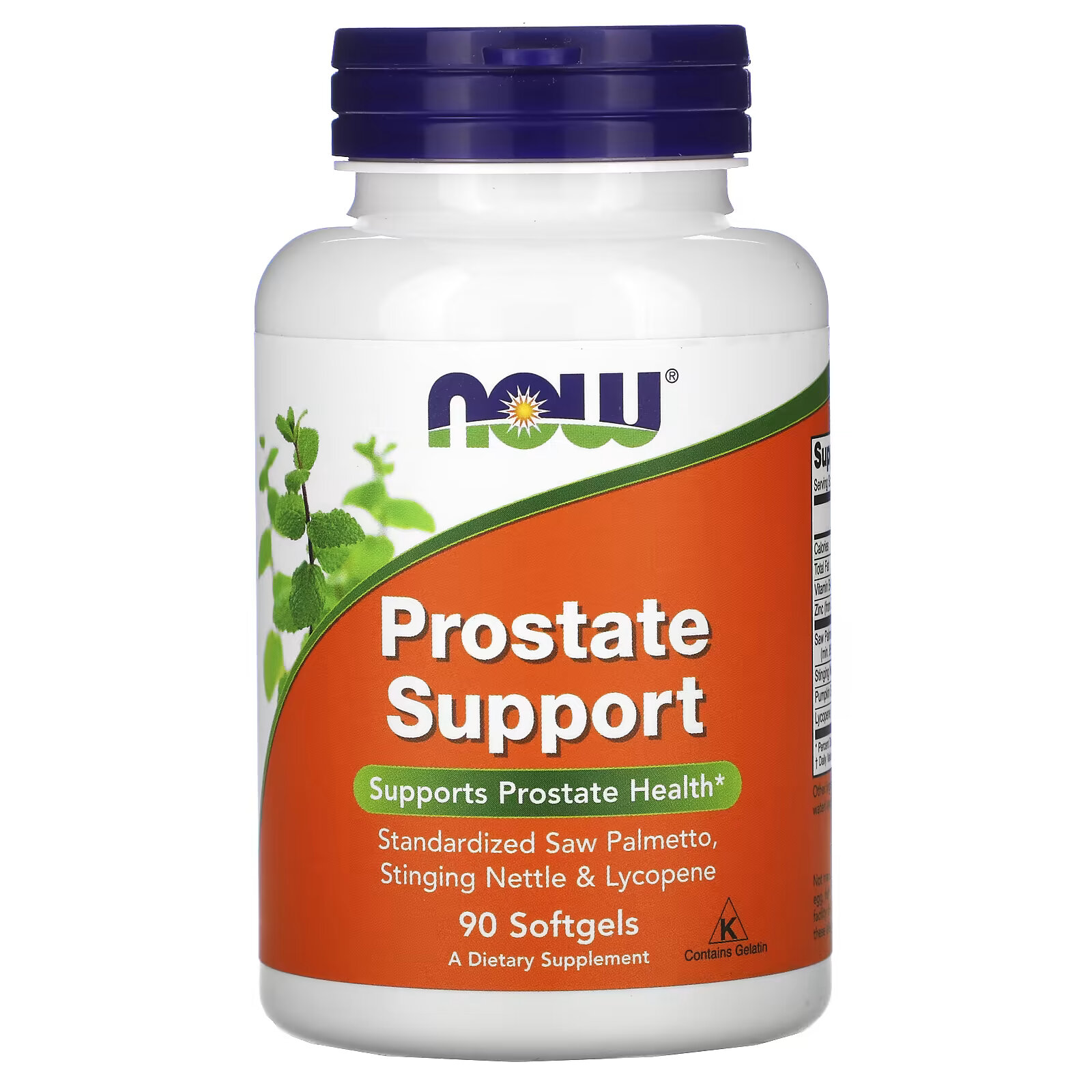 NOW Foods, Prostate Support, 90 мягких таблеток now foods комплекс растительных стеролов содержащих бета ситостерол 90 мягких таблеток