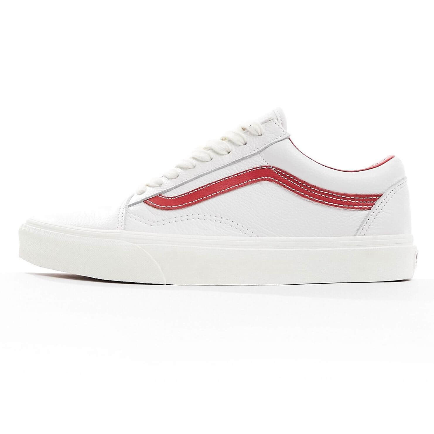 

Кроссовки Vans Old Skool Leather, белый/красный