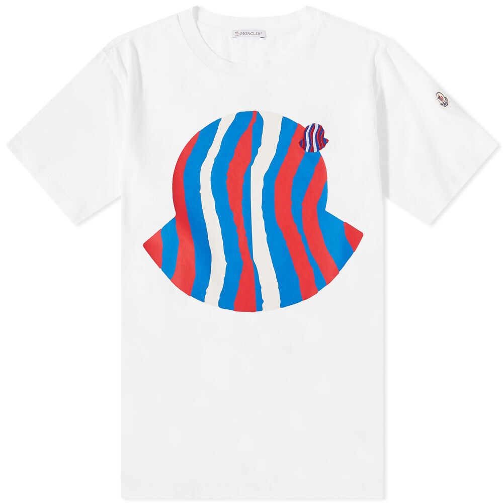 

Футболка Moncler Wavy Logo Tee, Коричневый