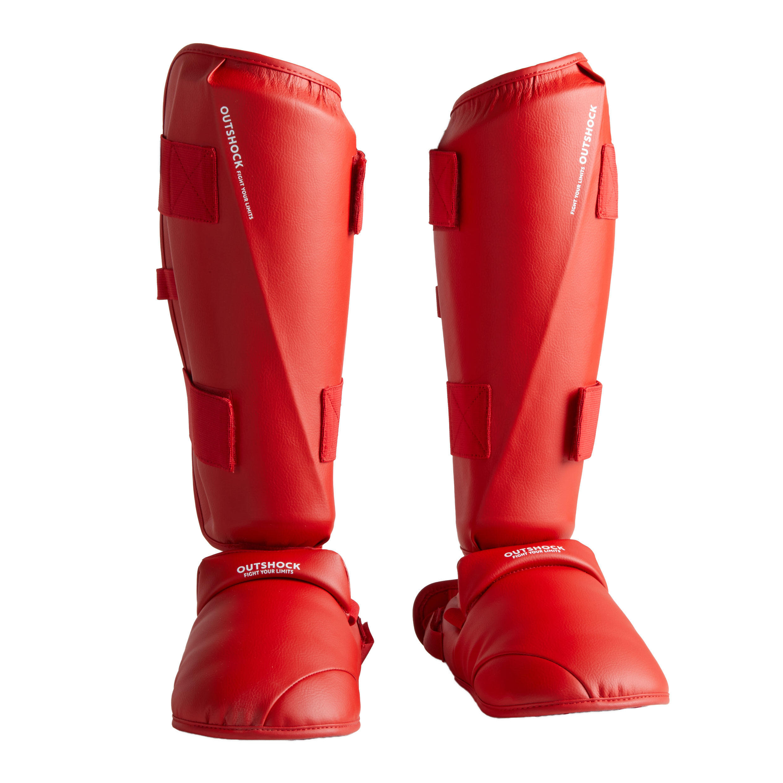 Защита голени и стопы Outshock Karate 900, красный