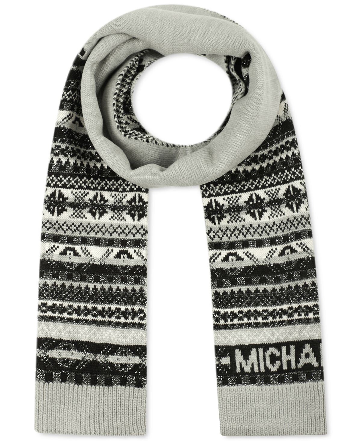 

Длинный металлический шарф fair isle Michael Kors, мульти