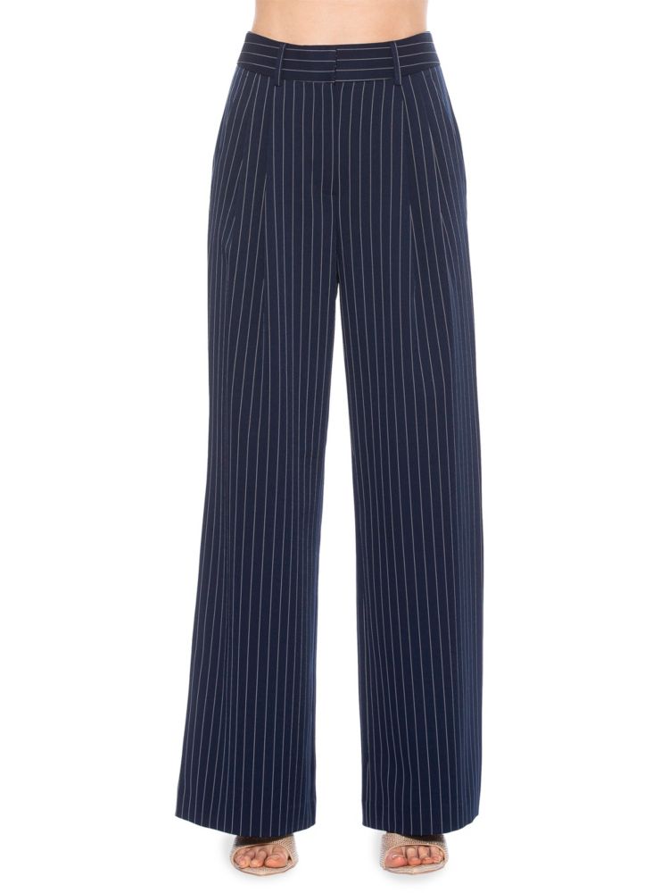 

Широкие брюки в тонкую полоску Elodie Alexia Admor, цвет Navy Stripe