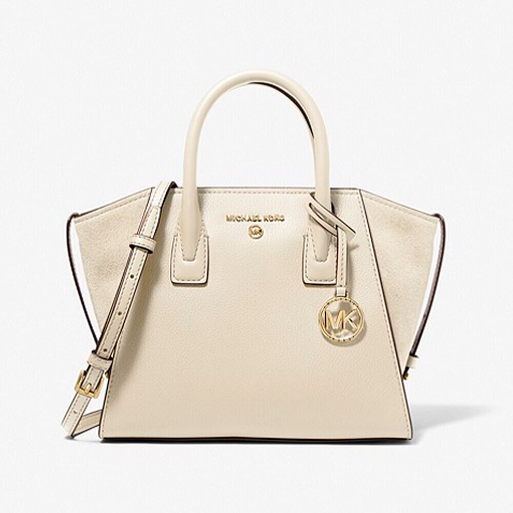 

Сумка Michael Michael Kors Avril Small Leather Top-Zip, кремовый