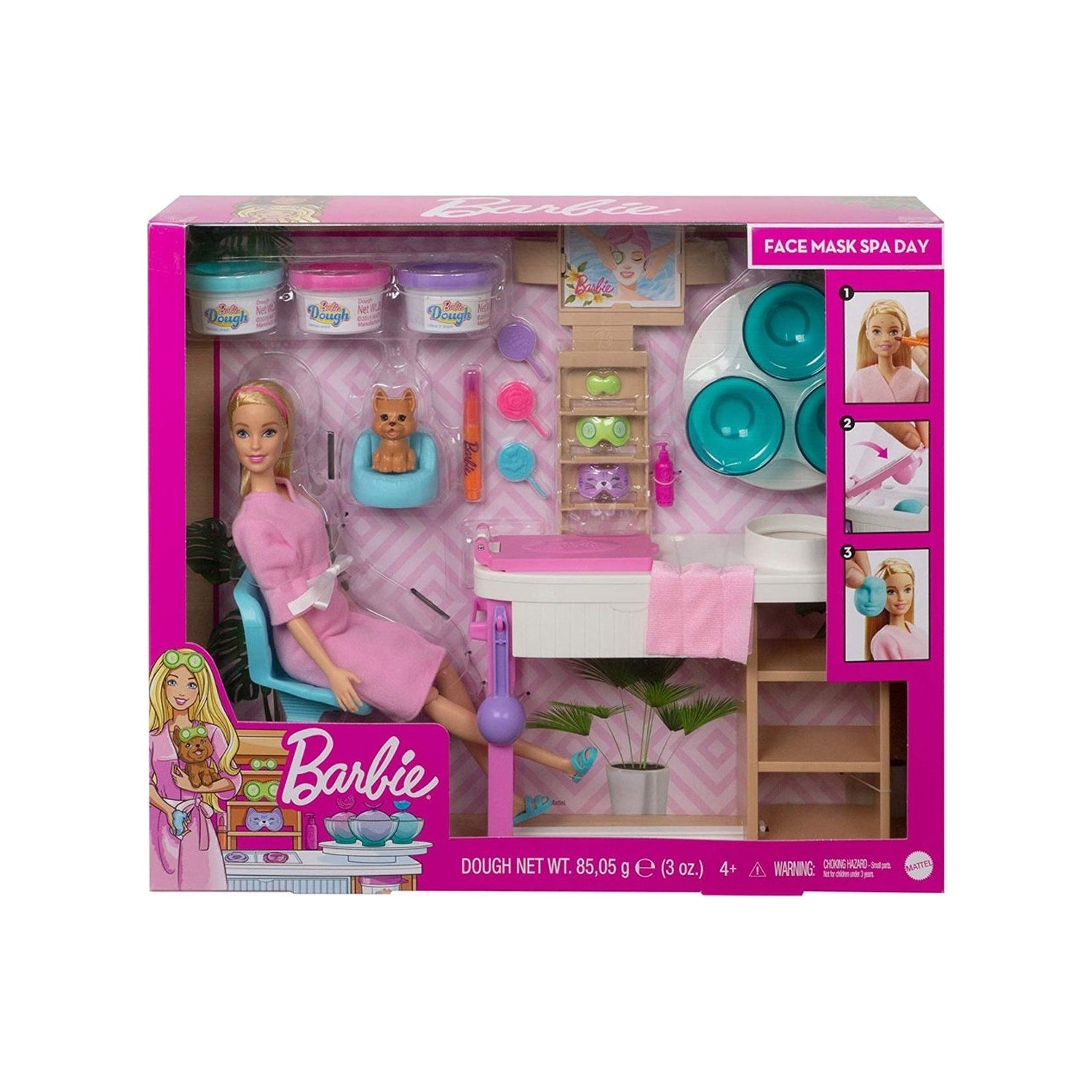 Игровой набор Barbie для ухода за лицом GJR84