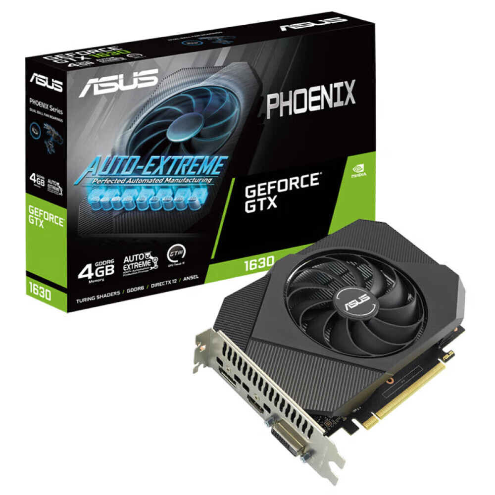 

Видеокарта ASUS Phoenix GeForce GTX 1630 4GB для киберспорта