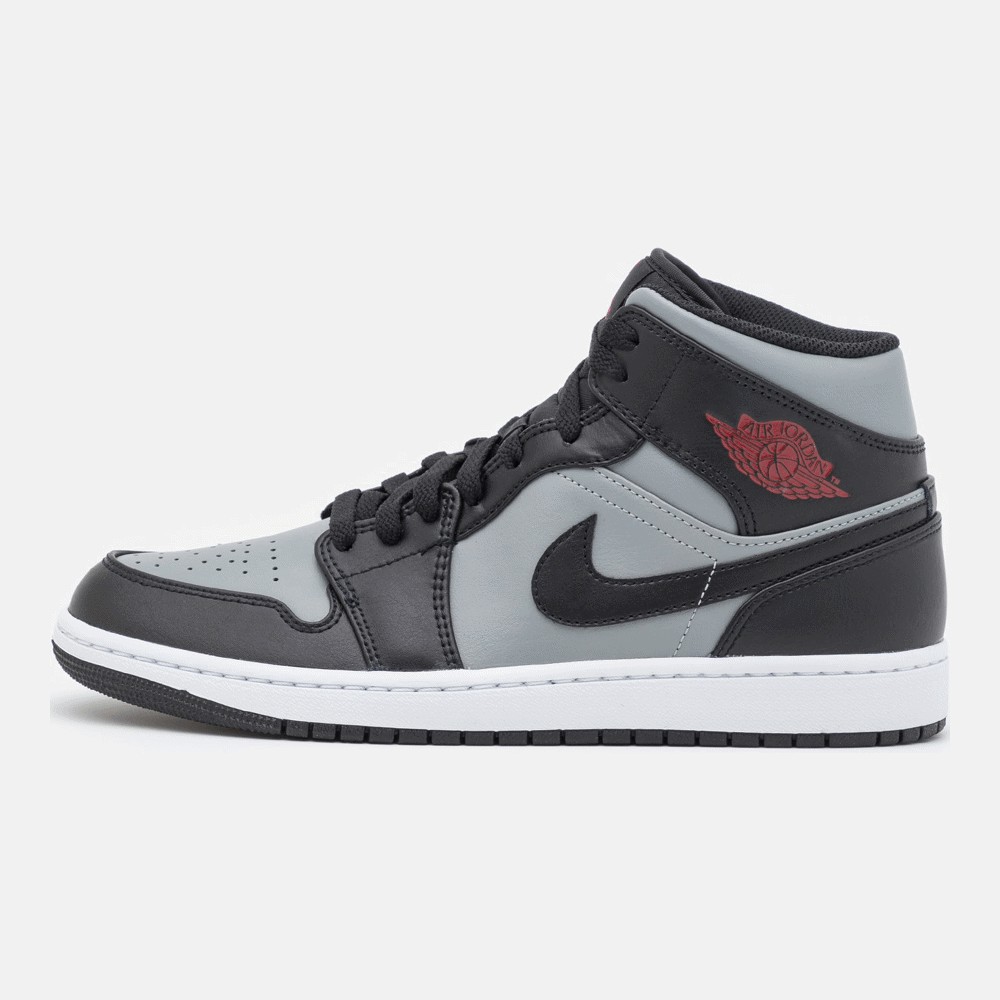 Nike air jordan sale 1 mid black/particle grey-white