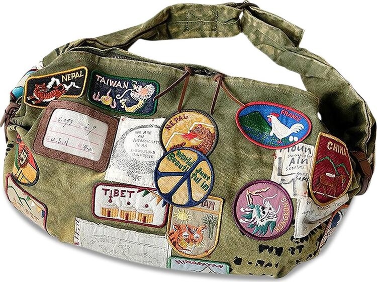 

Сумка Kapital No.6 Canvas Kountry Snufkin Bag (Beautiful World Insane Remake) Khaki, коричневый