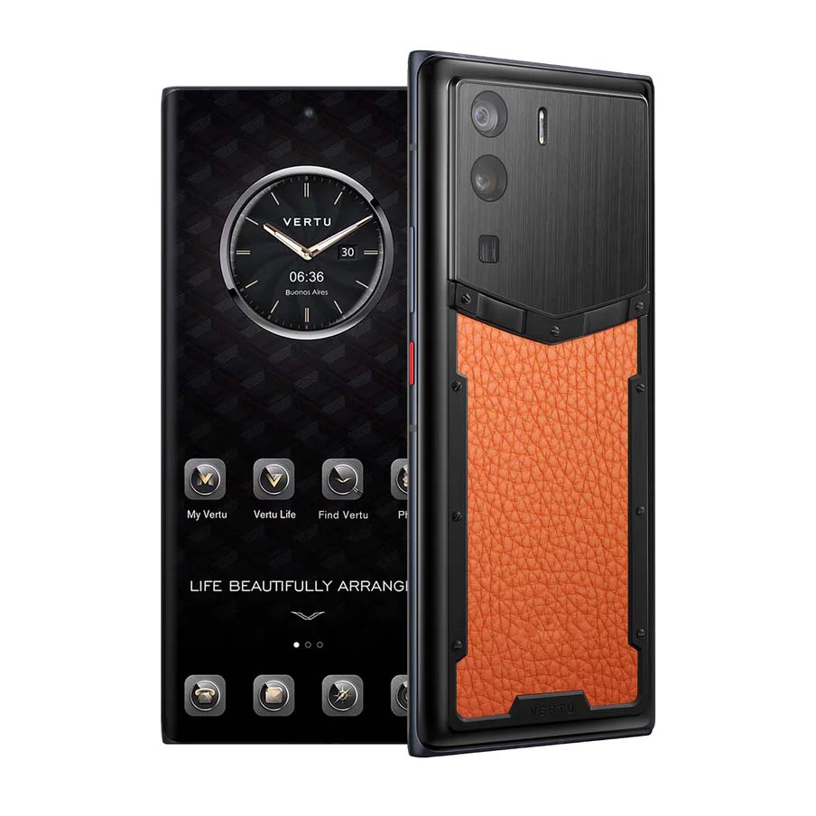 Смартфон Vertu Metavertu Calfskin 12Гб/512Гб, 2 Nano-SIM, черный/оранжевый  – купить из-за границы через сервис «CDEK.Shopping»