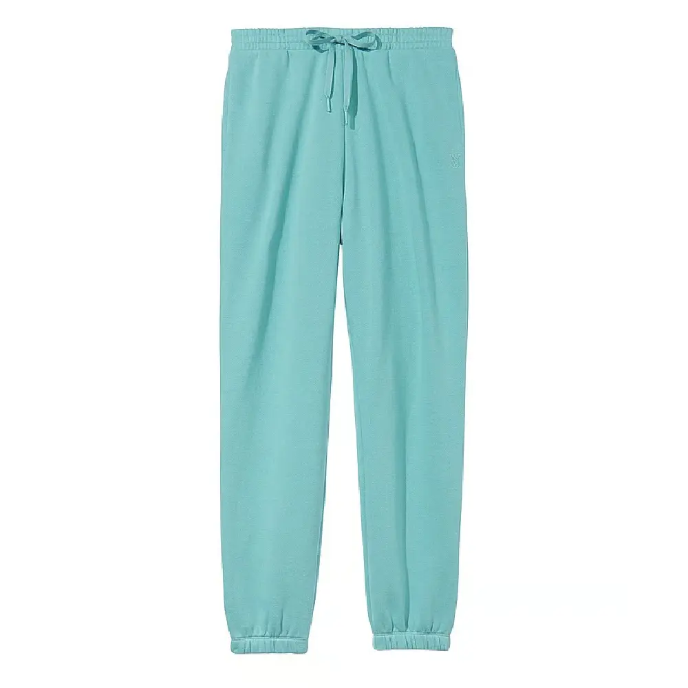 

Спортивные брюки Victoria's Secret Cotton Fleece High-Rise Gym, голубой