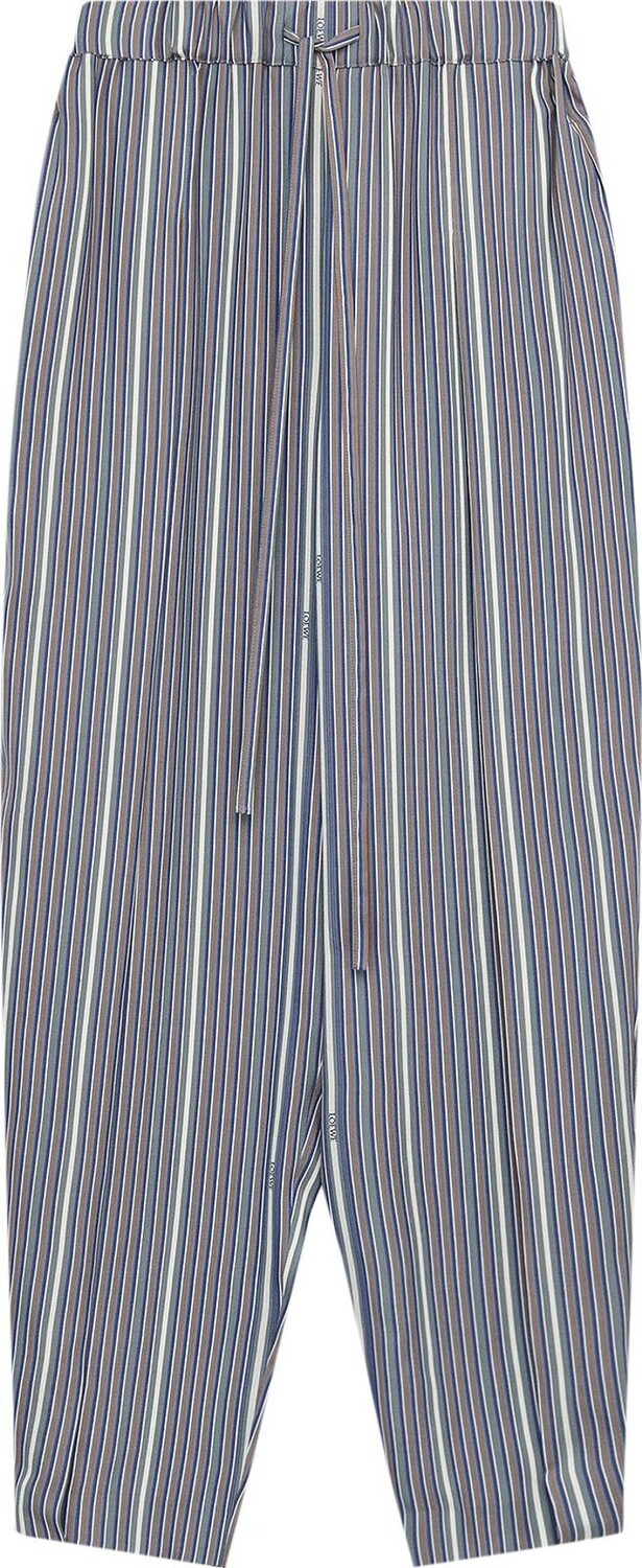 

Брюки Loewe Stripe Balloon Trousers 'Grey/Navy Blue', серый