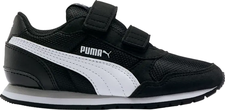 

Кроссовки Puma ST Runner V2 Mesh AC Little Kid Black Grey Violet, черный