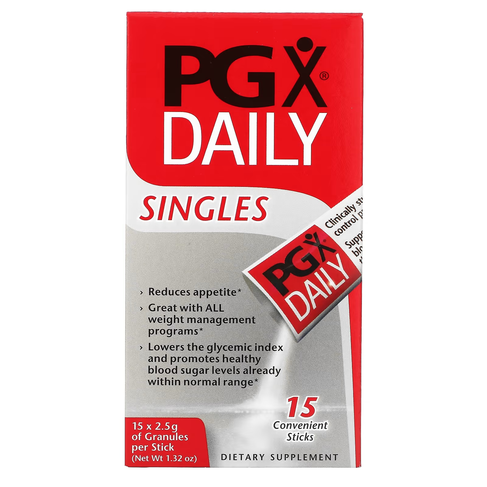 цена Пищевая Добавка Natural Factors PGX Daily, 15 стиков