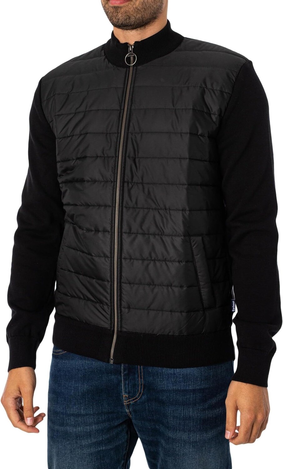 

Свитер Barbour Essential Carn Baffle Zip Thru Barbour, черный