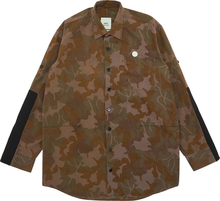 

Рубашка OAMC Camo Re:Work Romanian Shirt 'Lilac', фиолетовый