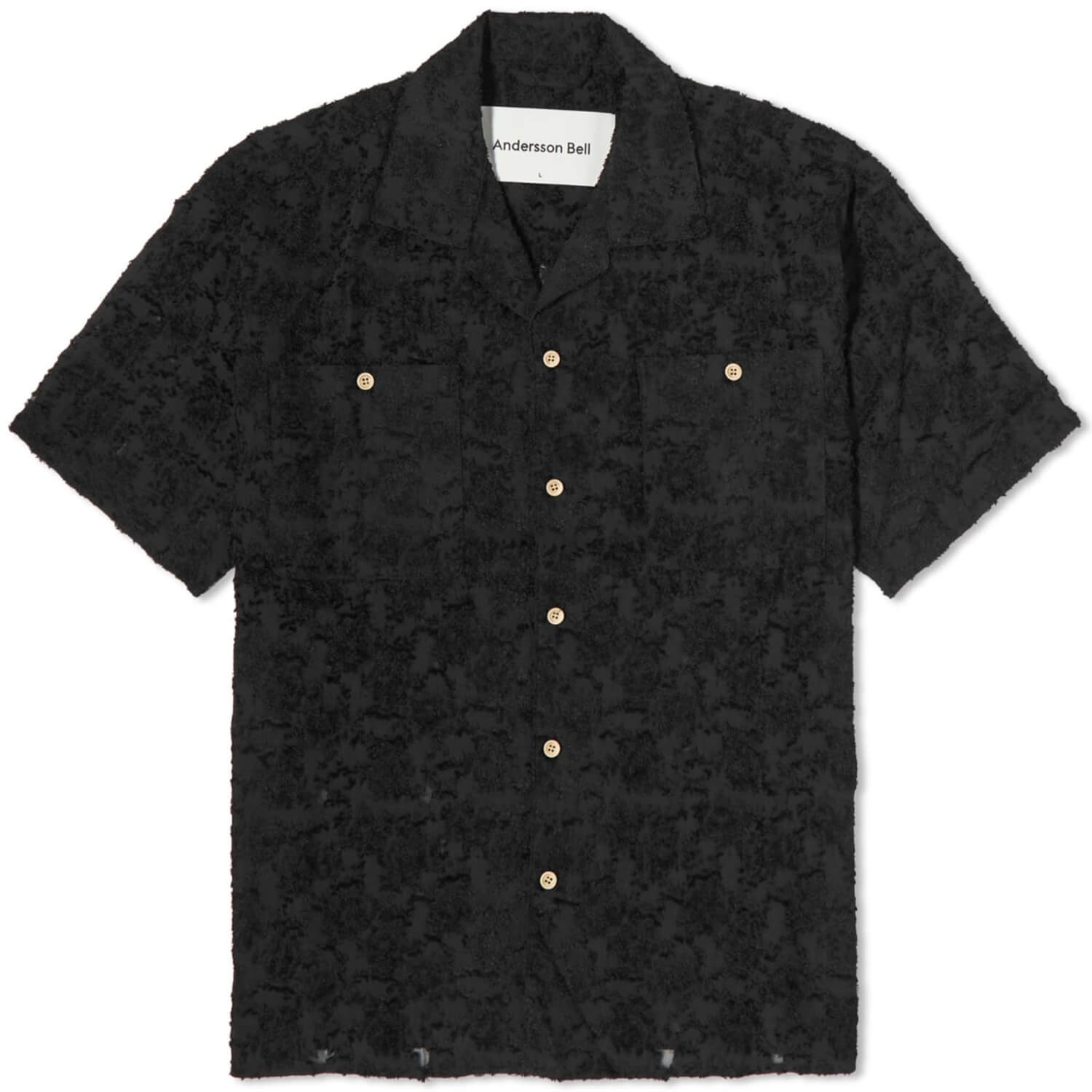 Рубашка Andersson Bell Bali Vacation, черный футболка с логотипом andersson bell ab черный