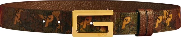 

Ремень Gucci x Palace GG-P Supreme Reversible Belt With G Square Buckle Camouflage/Brown