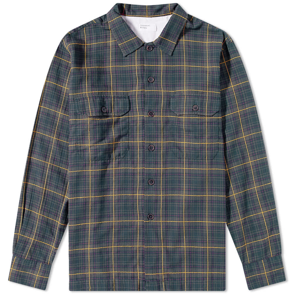 Рубашка Universal Works Herringbone Check Utility Shirt