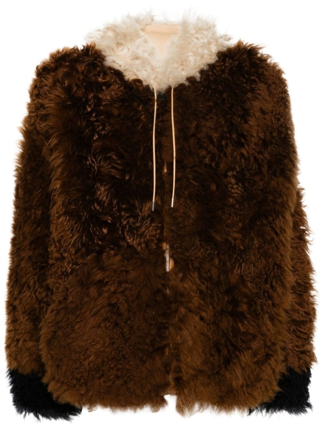 

Marni шуба из овчины, коричневый