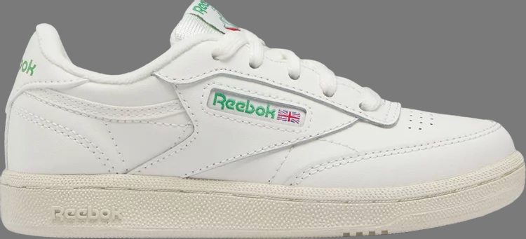 

Кроссовки club c little kid 'chalk glen green' Reebok, белый