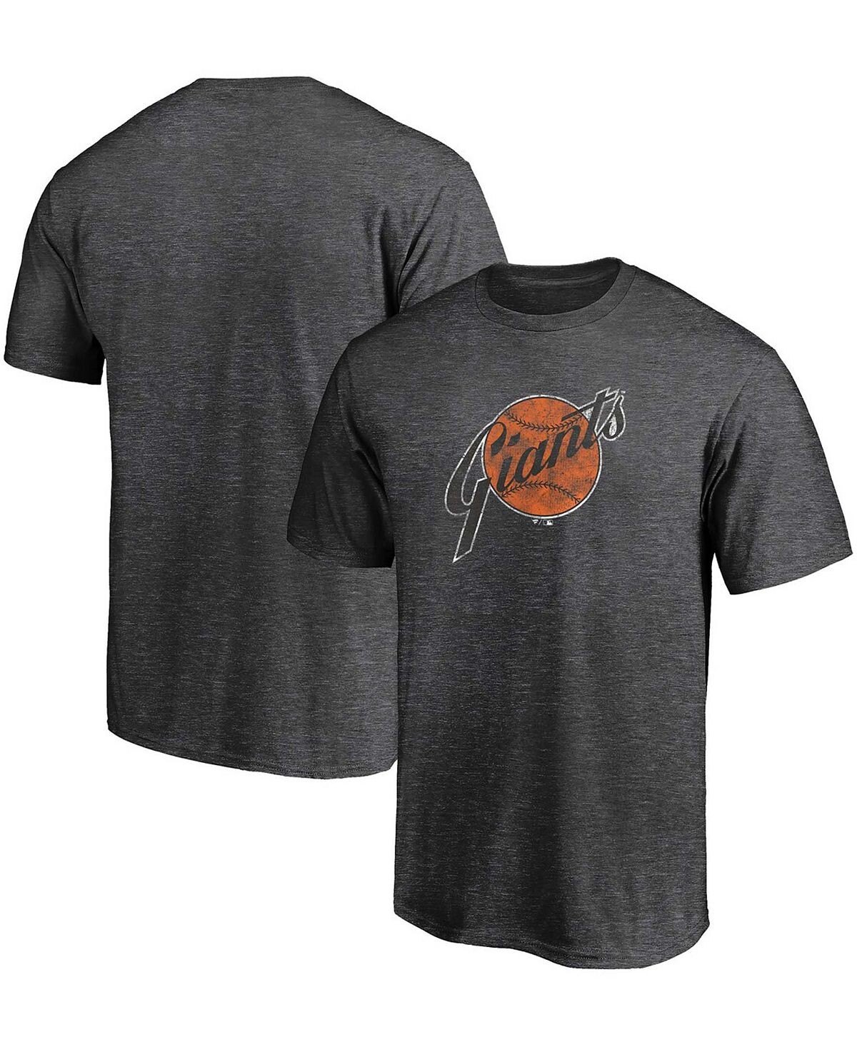 

Мужская темно-серая футболка san francisco giants true classics throwback logo tri-blend Fanatics, мульти