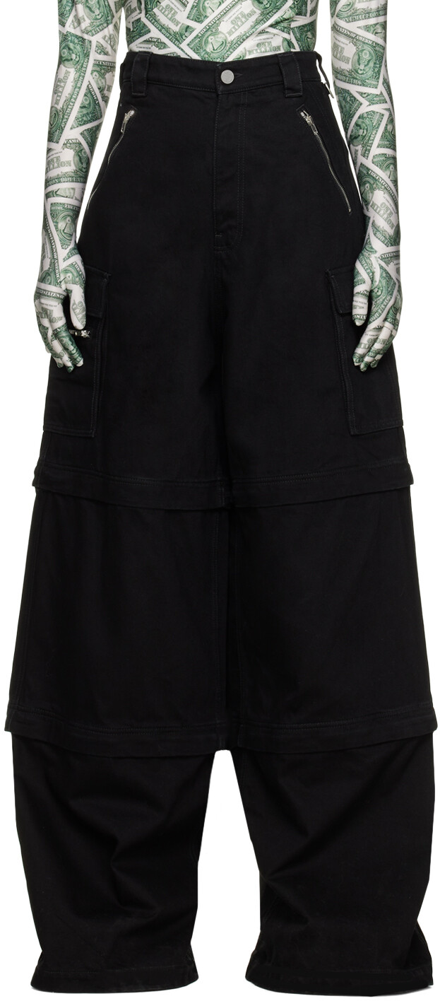 

Черные джинсы-трансформеры VETEMENTS