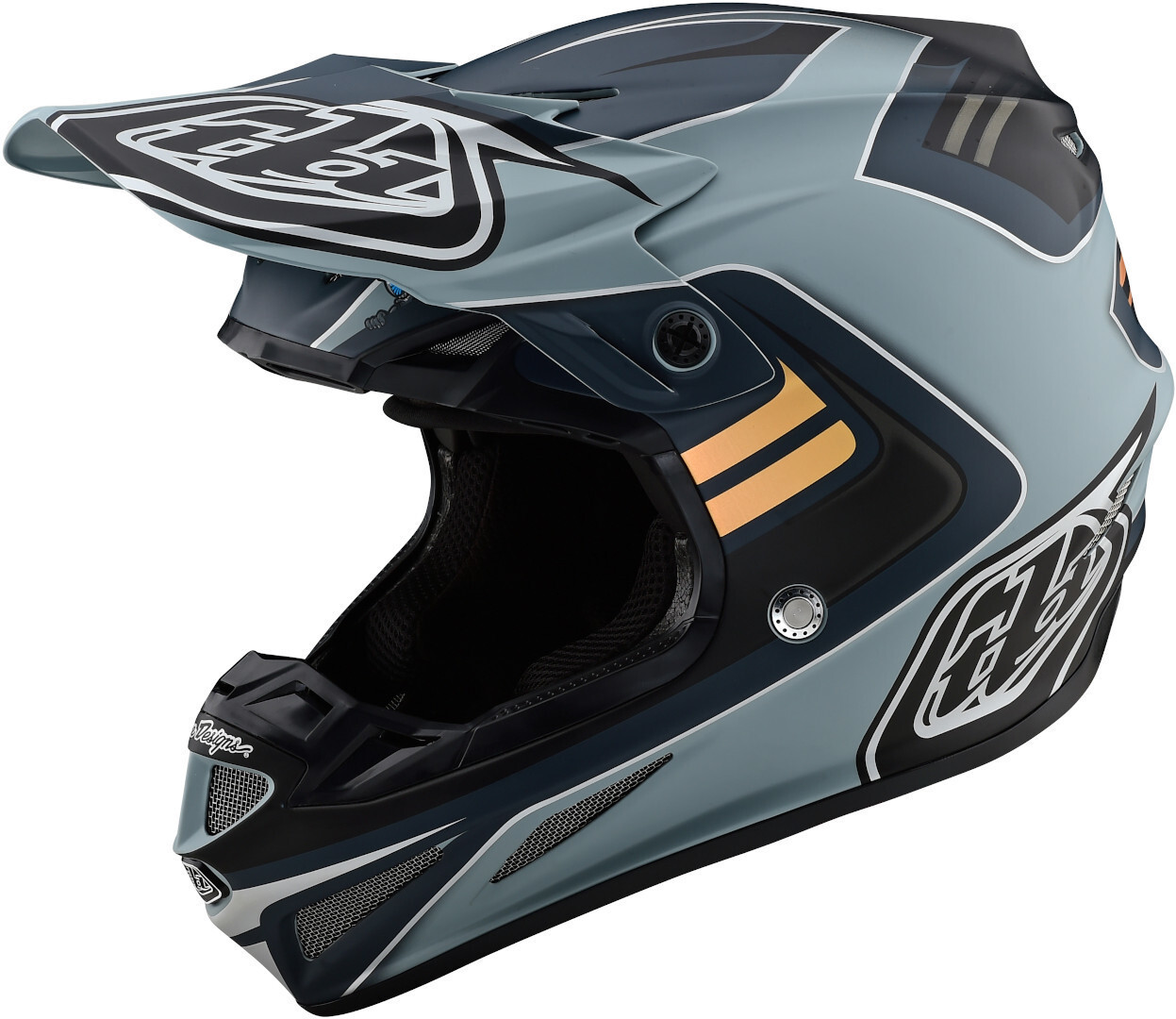 

Troy Lee Designs SE4 Flash MIPS Мотокросс шлем, серый/серебристый