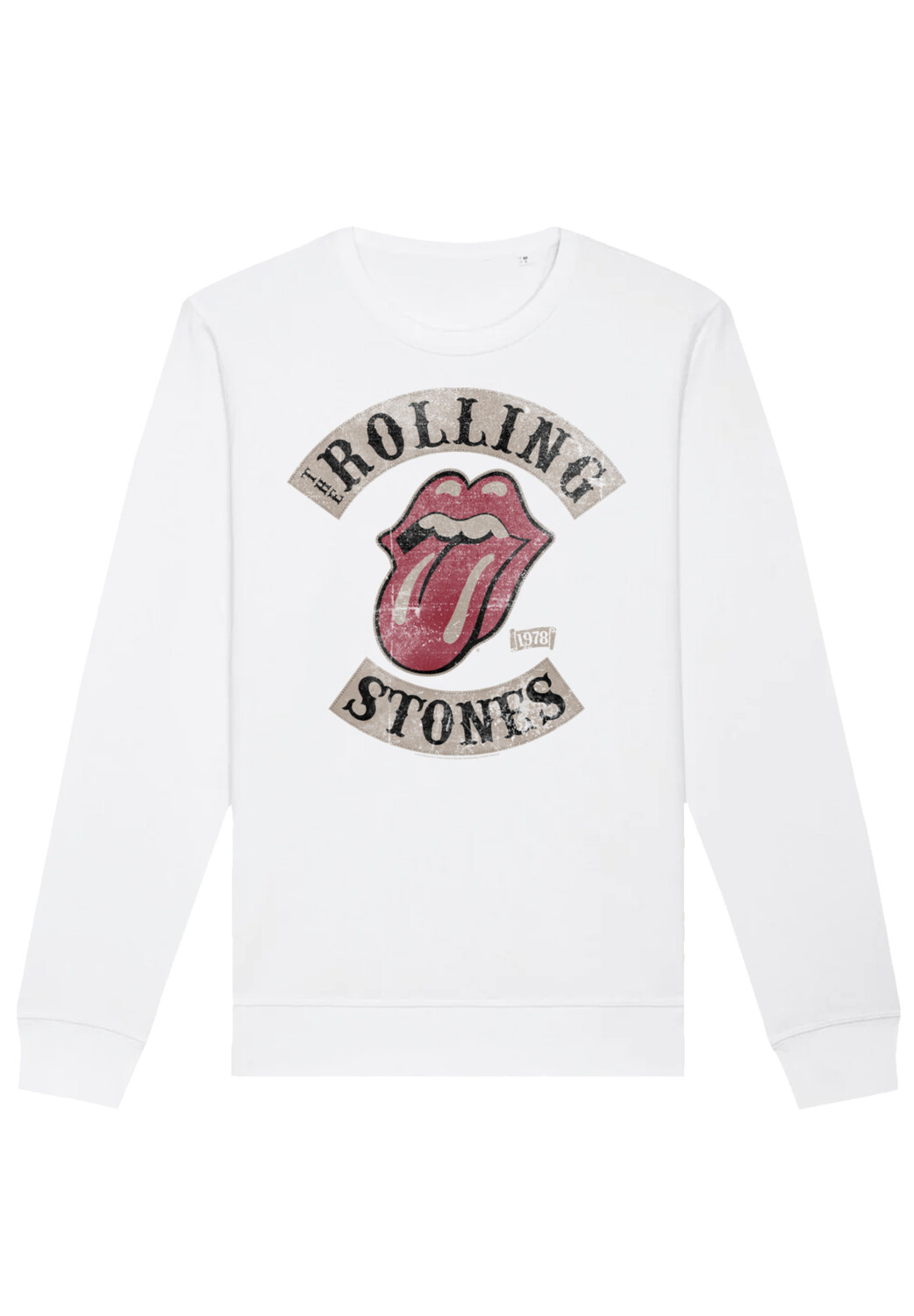 

Толстовка F4NT4STIC Unisex The Rolling Stones Tour '78, белый