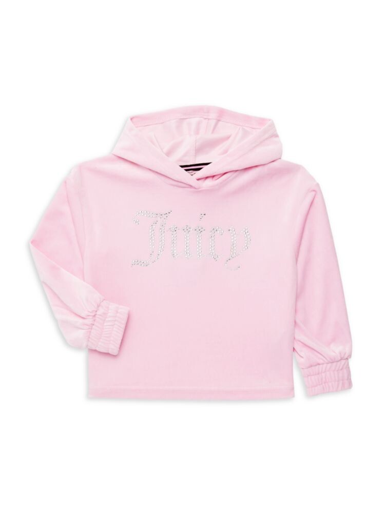 Велюровая толстовка для маленькой девочки Juicy Couture, цвет Orchid Pink