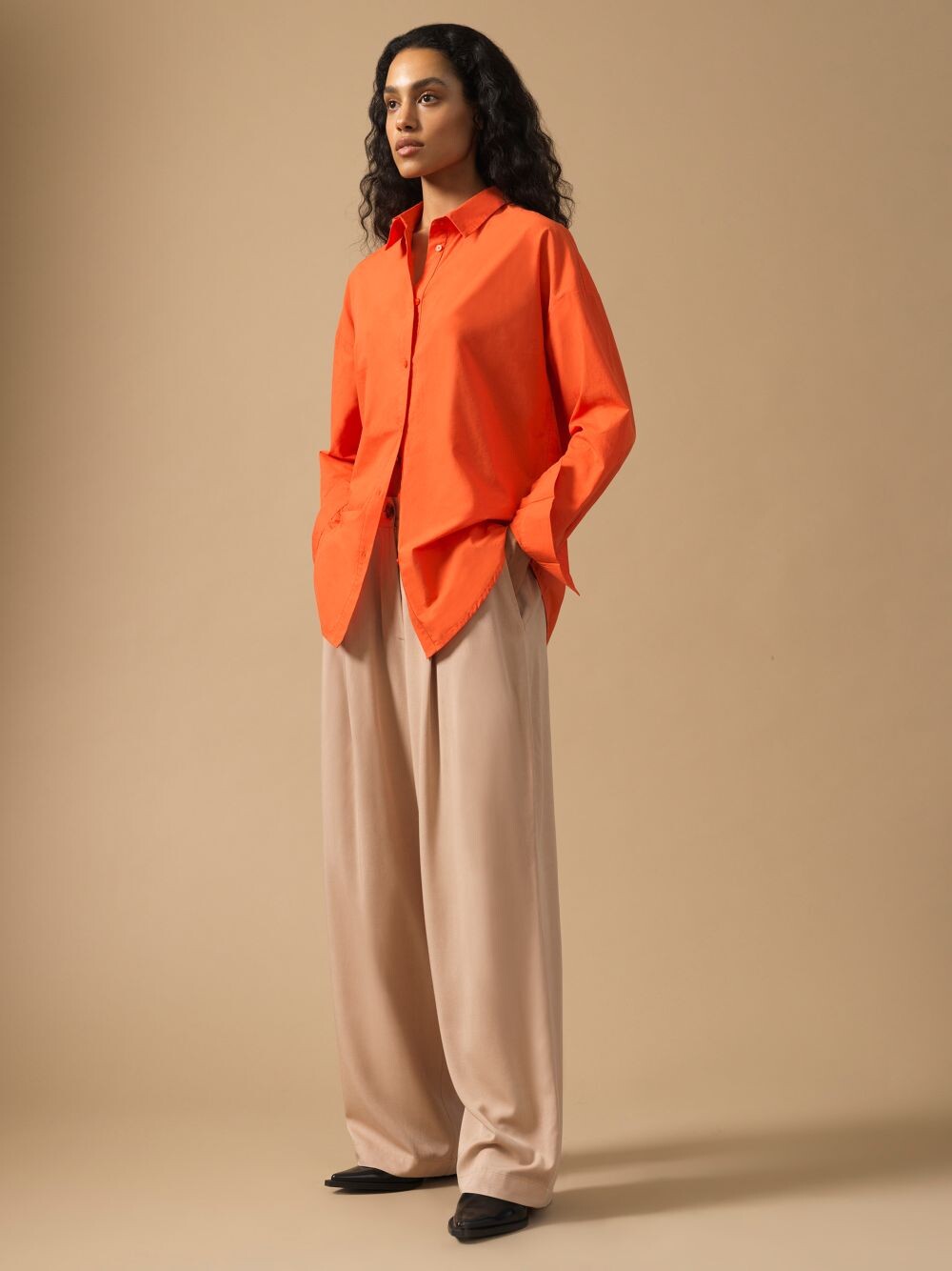

Рубашка на пуговицах Great Plains Core Shirting, цвет Sunset Orange