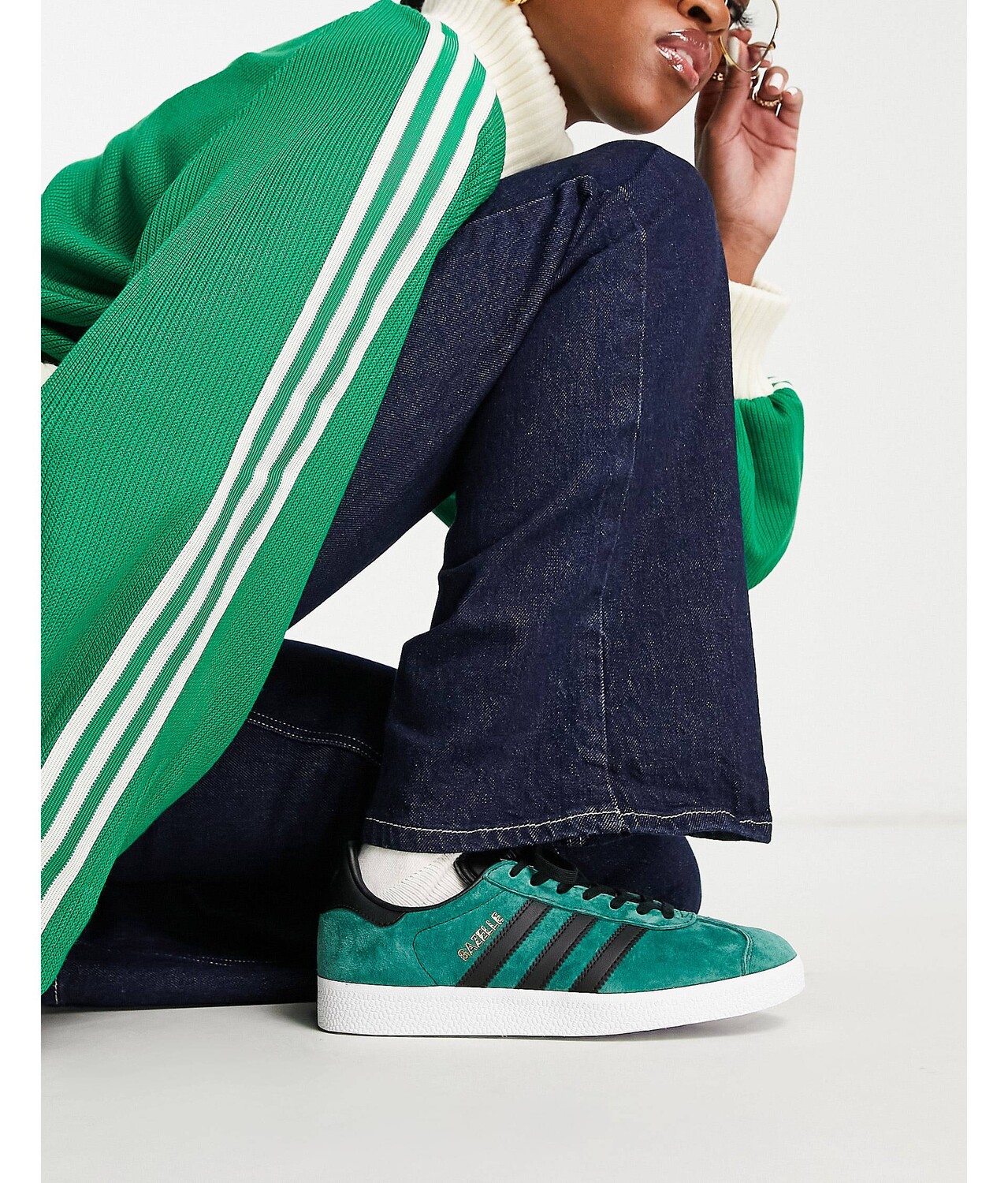 

Зеленые кроссовки adidas Originals Gazelle - LGREEN