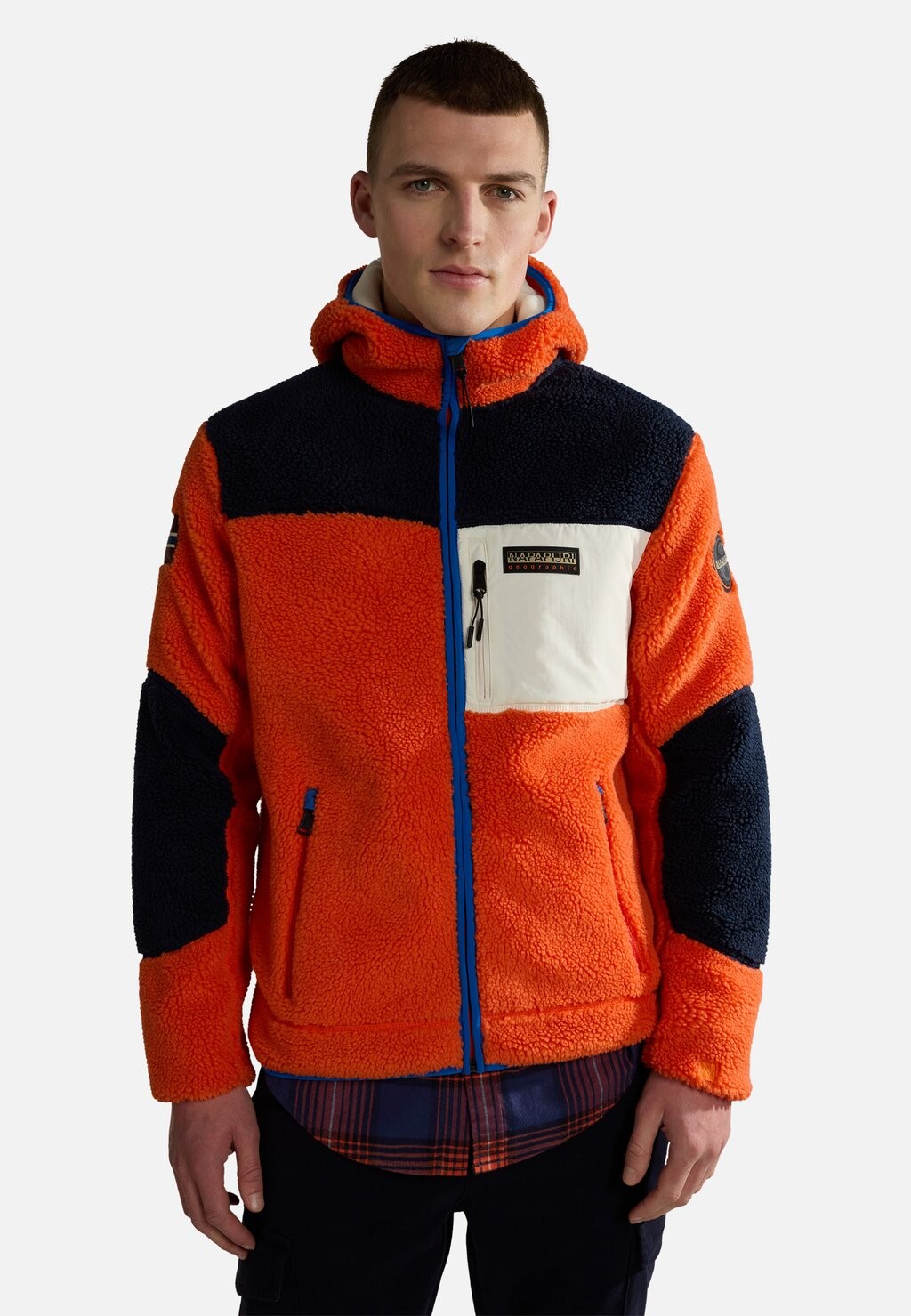 

Флисовая куртка Napapijri ЮПИК НА МОЛНИИ, цвет orange red