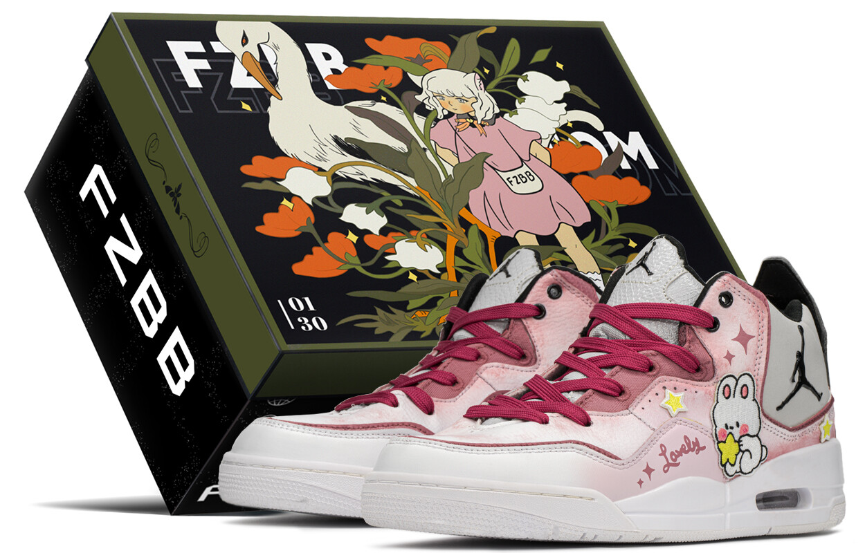 

Кроссовки Jordan Courtside 23 Vintage Basketball Shoes Women's Mid-top White/pink, белый