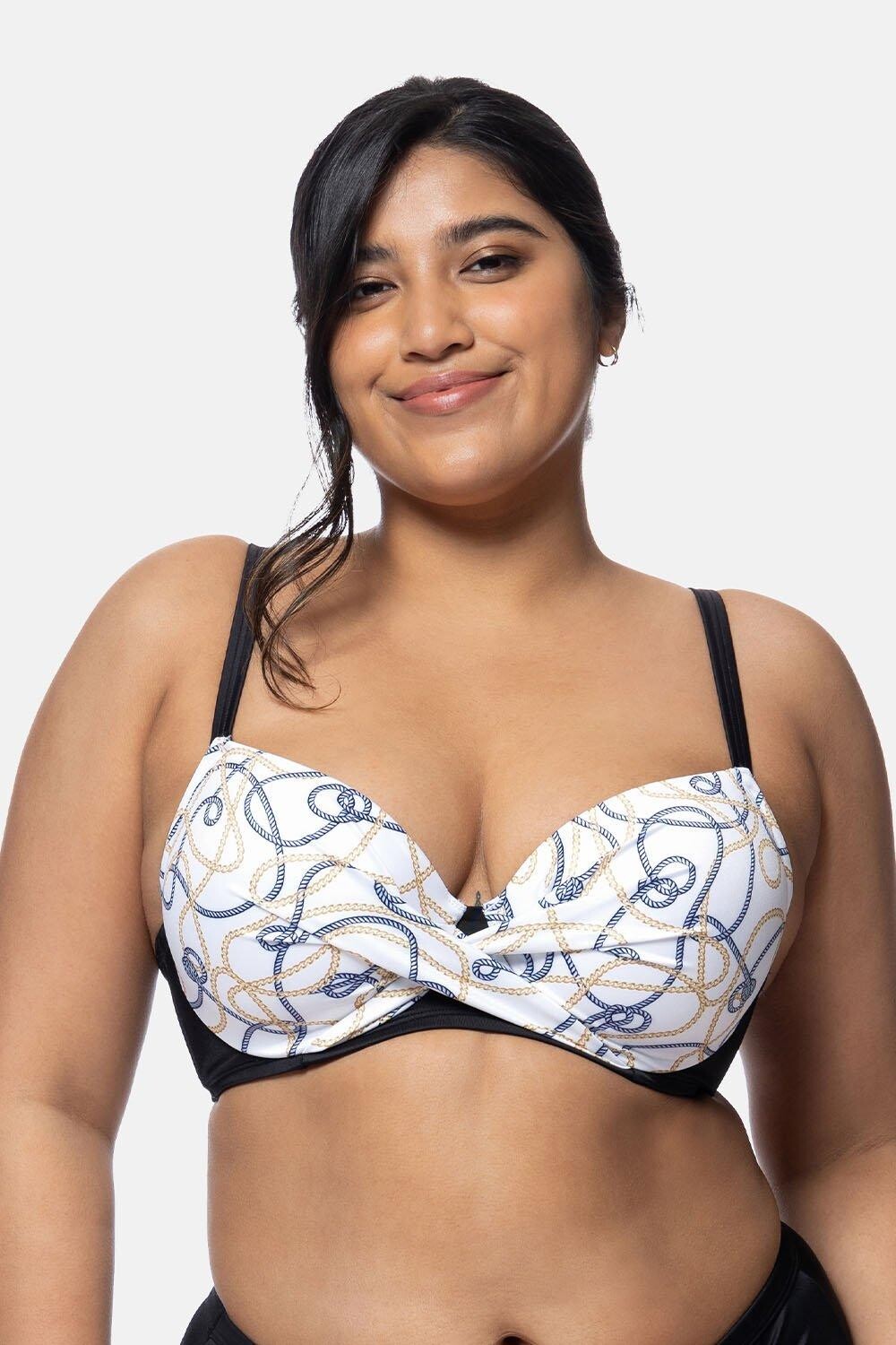 

Легкий мягкий топ бикини Esterel Curve Debenhams, черный