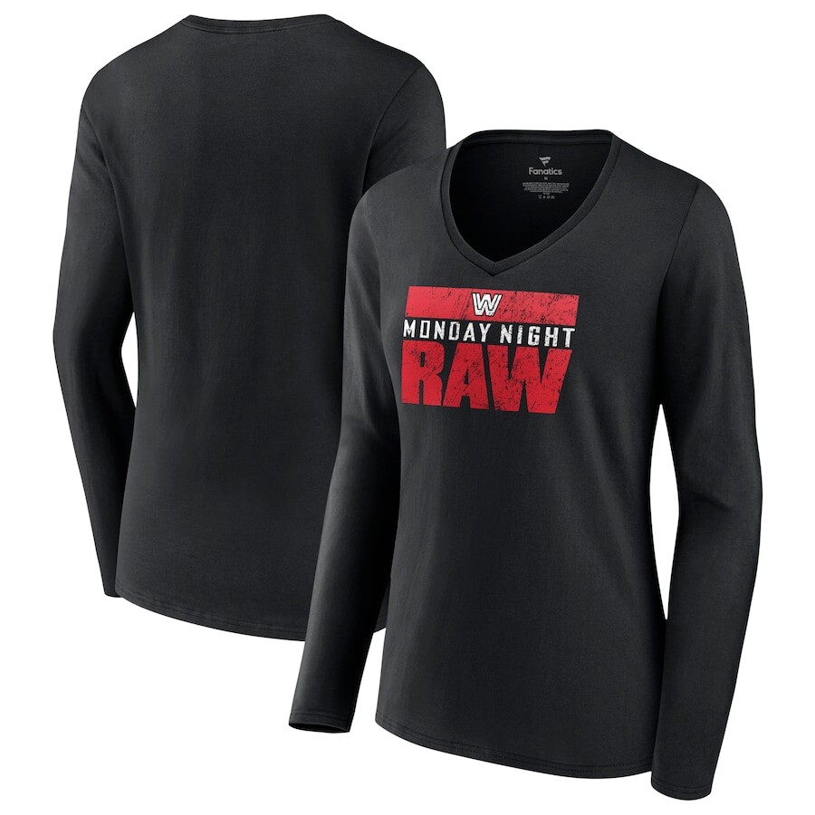 

Футболка с длинным рукавом Fanatics Branded Raw, черный